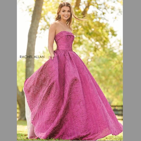 NWT RACHEL ALLAN 7013 DRESS (Prom/Pageant/Formal) - Picture 3 of 7